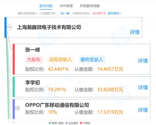 OPPO關聯公司戰略入股上海瀚巍微電子，深化集成電路芯片設計布局